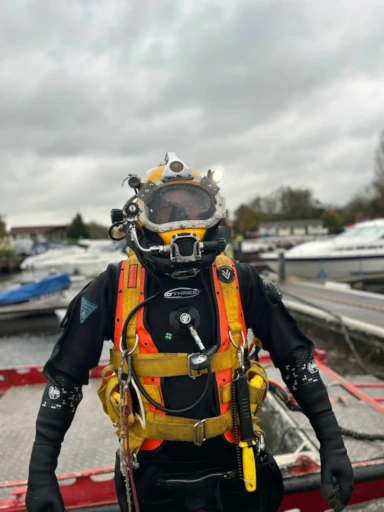 Commercial Diver after marine contract job